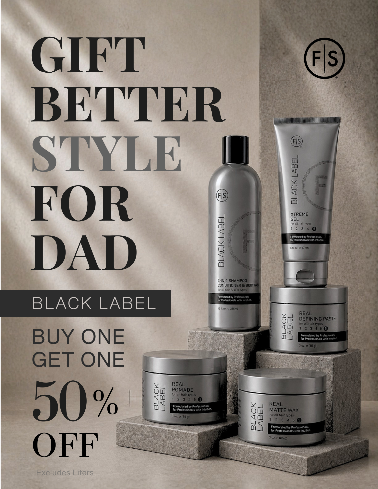Father's Day Black Label Sign Preview
